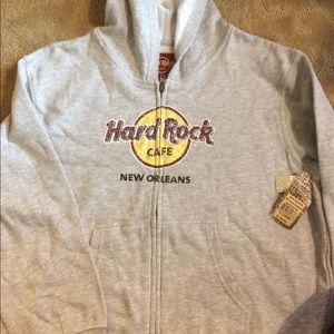 NWT Hard Rock Cafe youth zip up hoodie